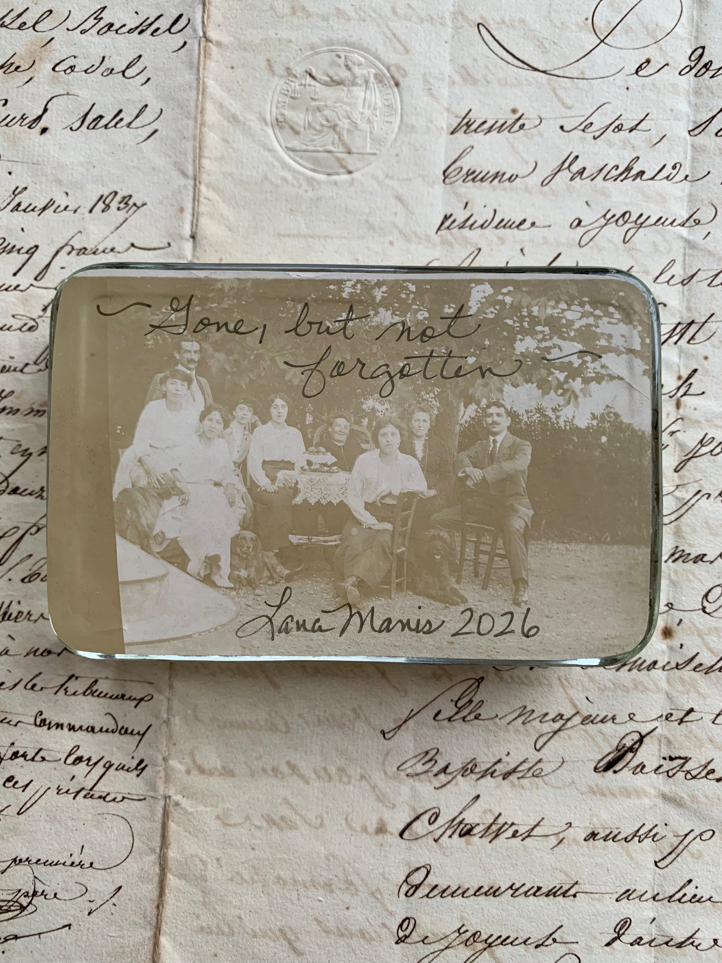 Gone, But Not Forgotten - Paperweight Love Token