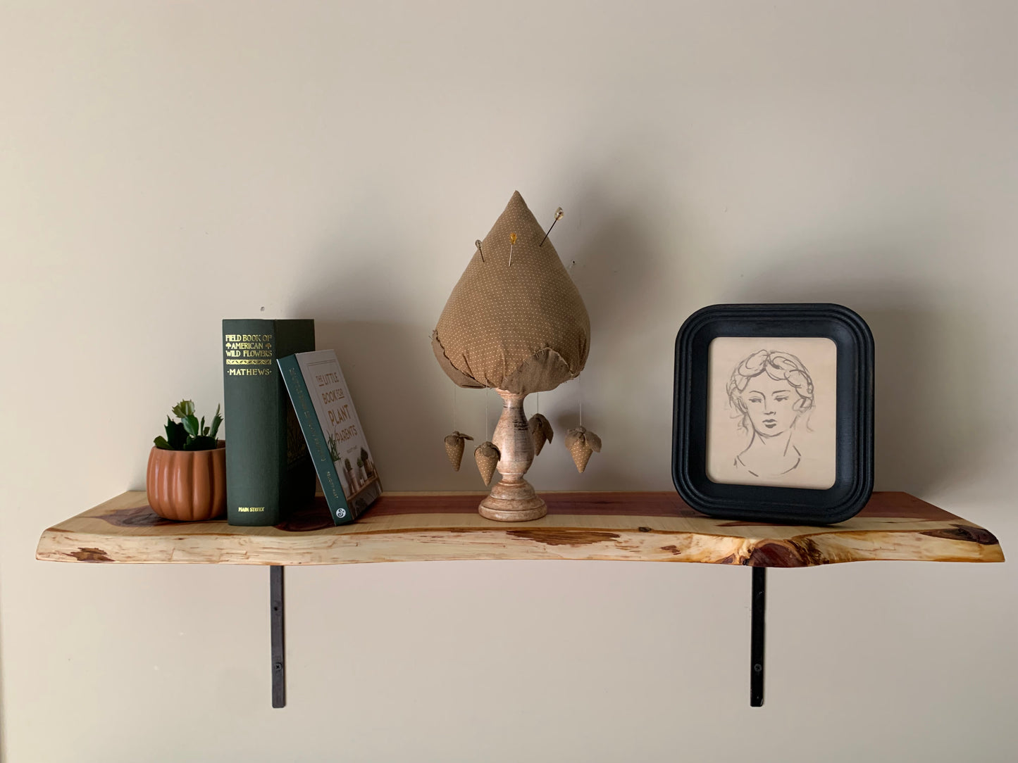 Live Edge Cedar Shelf, Locally Handcrafted - LOCAL PICKUP ONLY