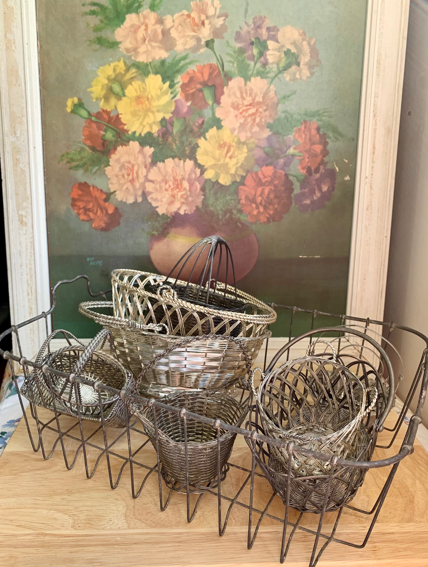 Vintage Silver Basket