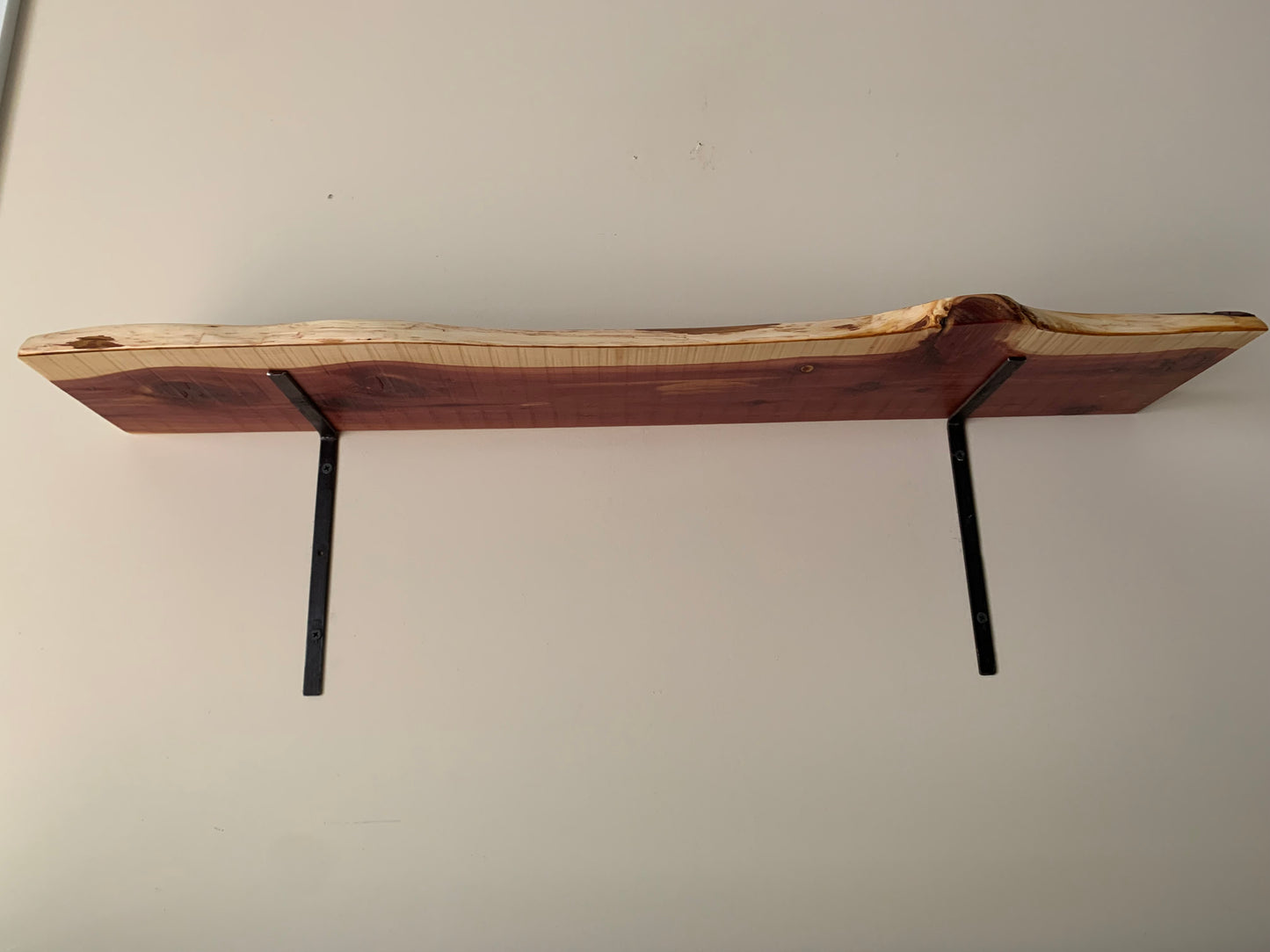 Live Edge Cedar Shelf, Locally Handcrafted - LOCAL PICKUP ONLY
