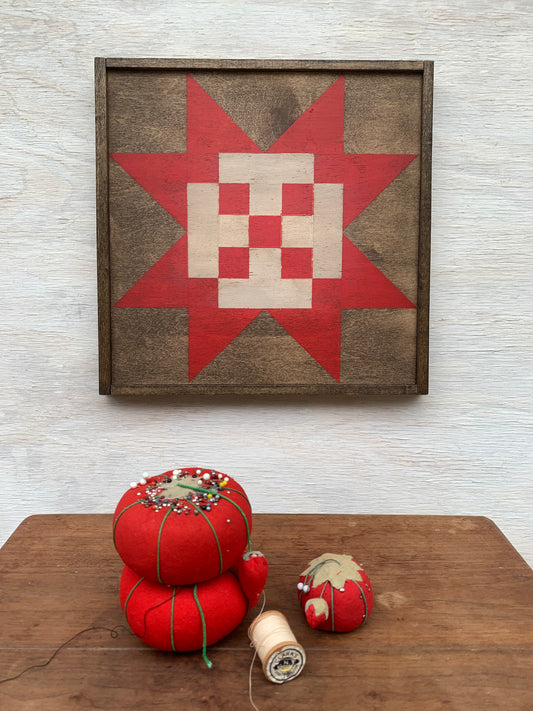 Barn Quilt Wall Art - Grandmother’s Quilt