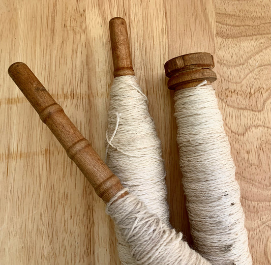 Old Bobbins with Thread / Set of 3