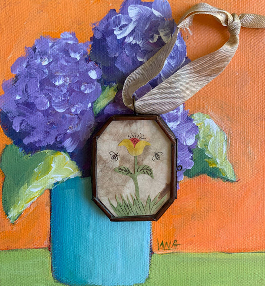 Spring Forth Papercut Folk Art Ornament