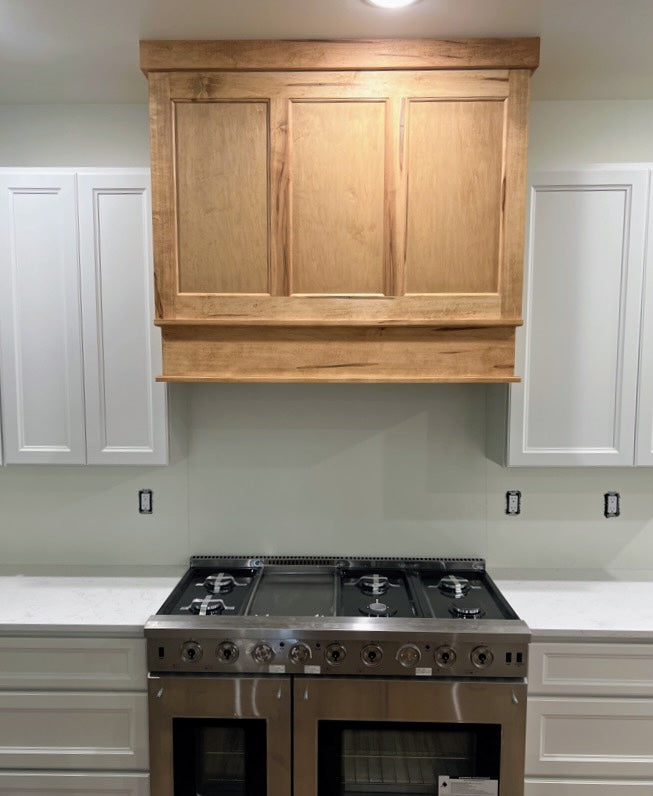 Custom Handcrafted Range Cover - Style: 3 Panel