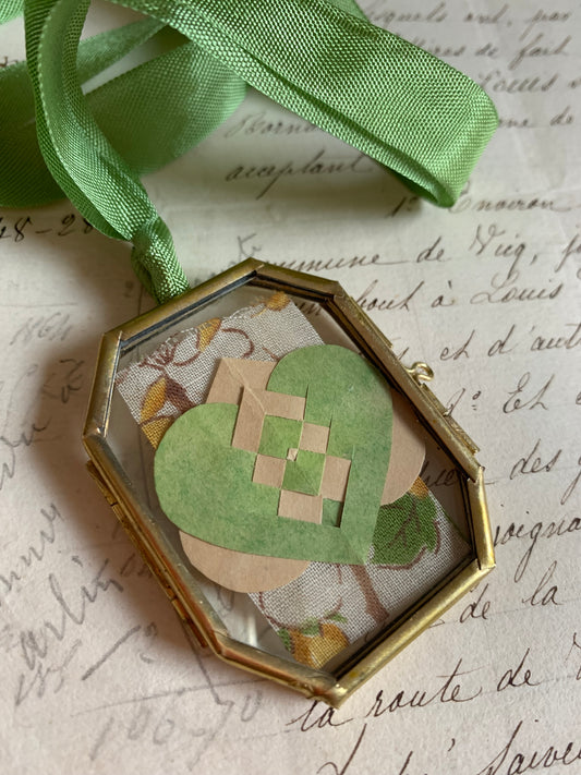 RESERVED for M - Budding Romance - Love Token Ornament