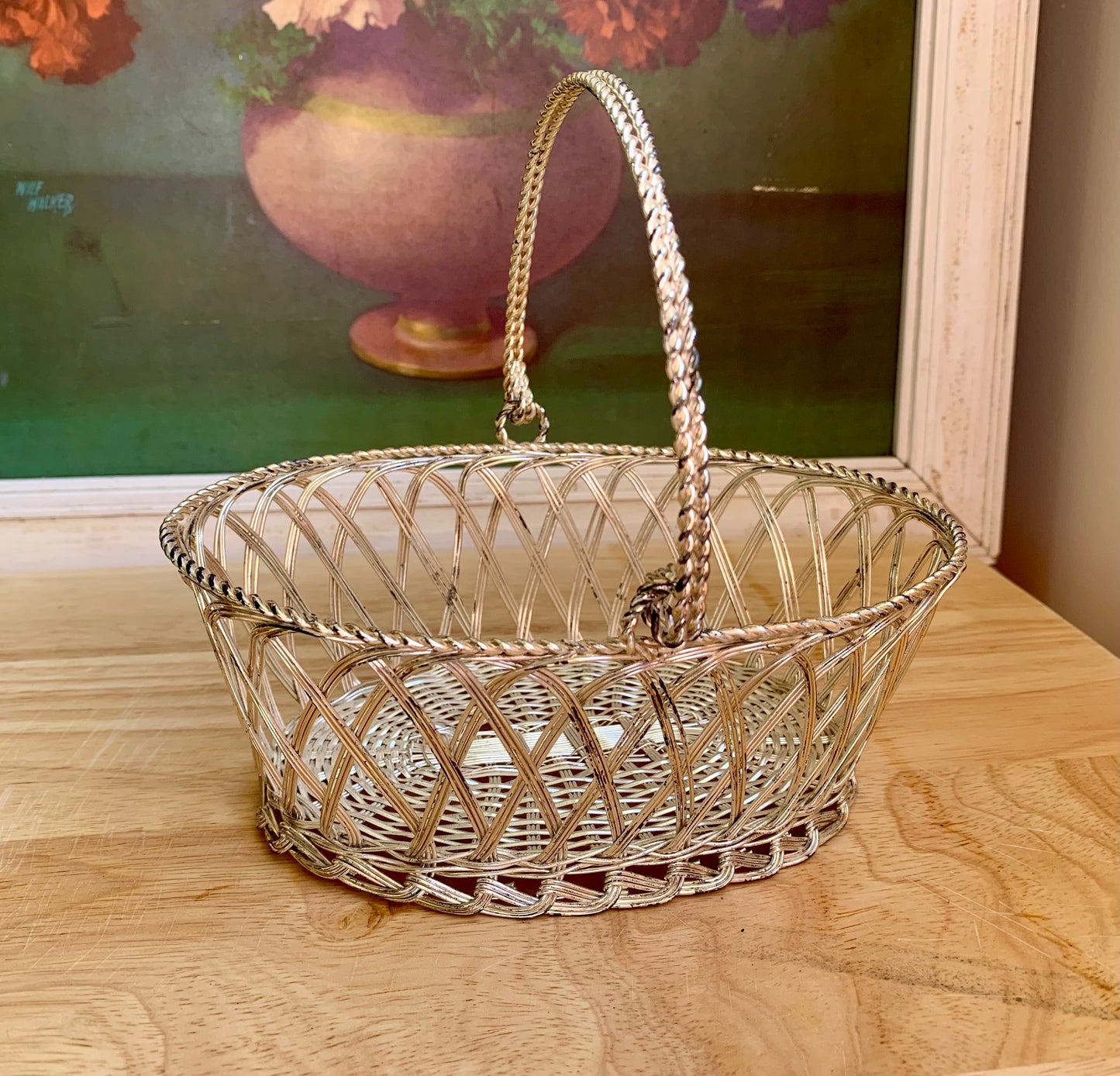Vintage Silver Basket