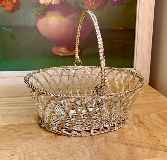 Vintage Silver Basket