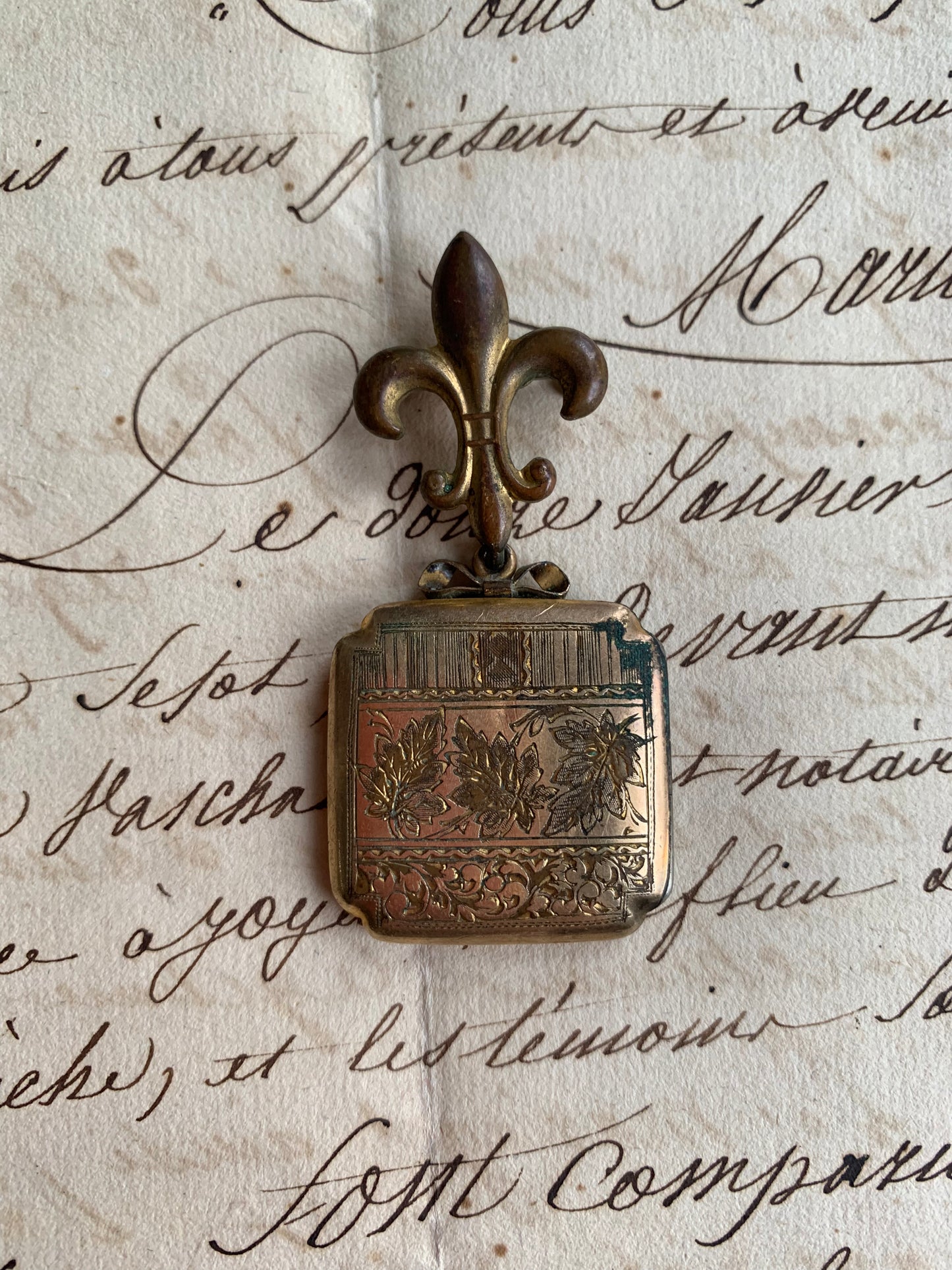 Toujours Et Pour Toujours - Fleur de Lis Brooch - Love Token