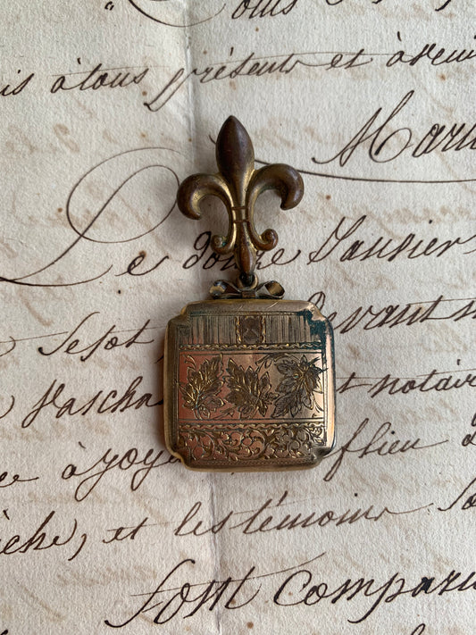 Toujours Et Pour Toujours - Fleur de Lis Brooch - Love Token