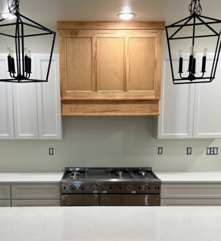 Custom Handcrafted Range Cover - Style: 3 Panel
