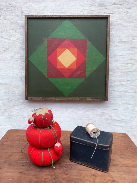 Barn Quilt Wall Art - Mosaic Rose