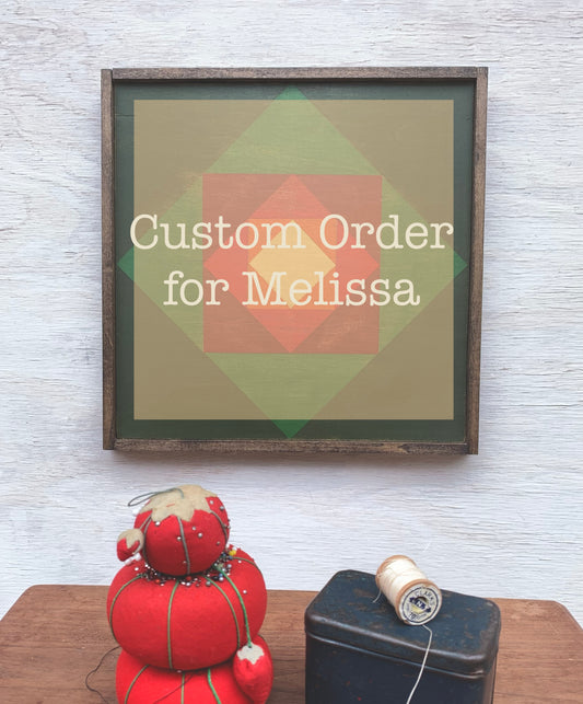 Custom Order - Barn Quilt Wall Art