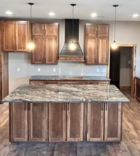 Custom Handcrafted Range Cover - Style: Shiplap / Traditional Chimney