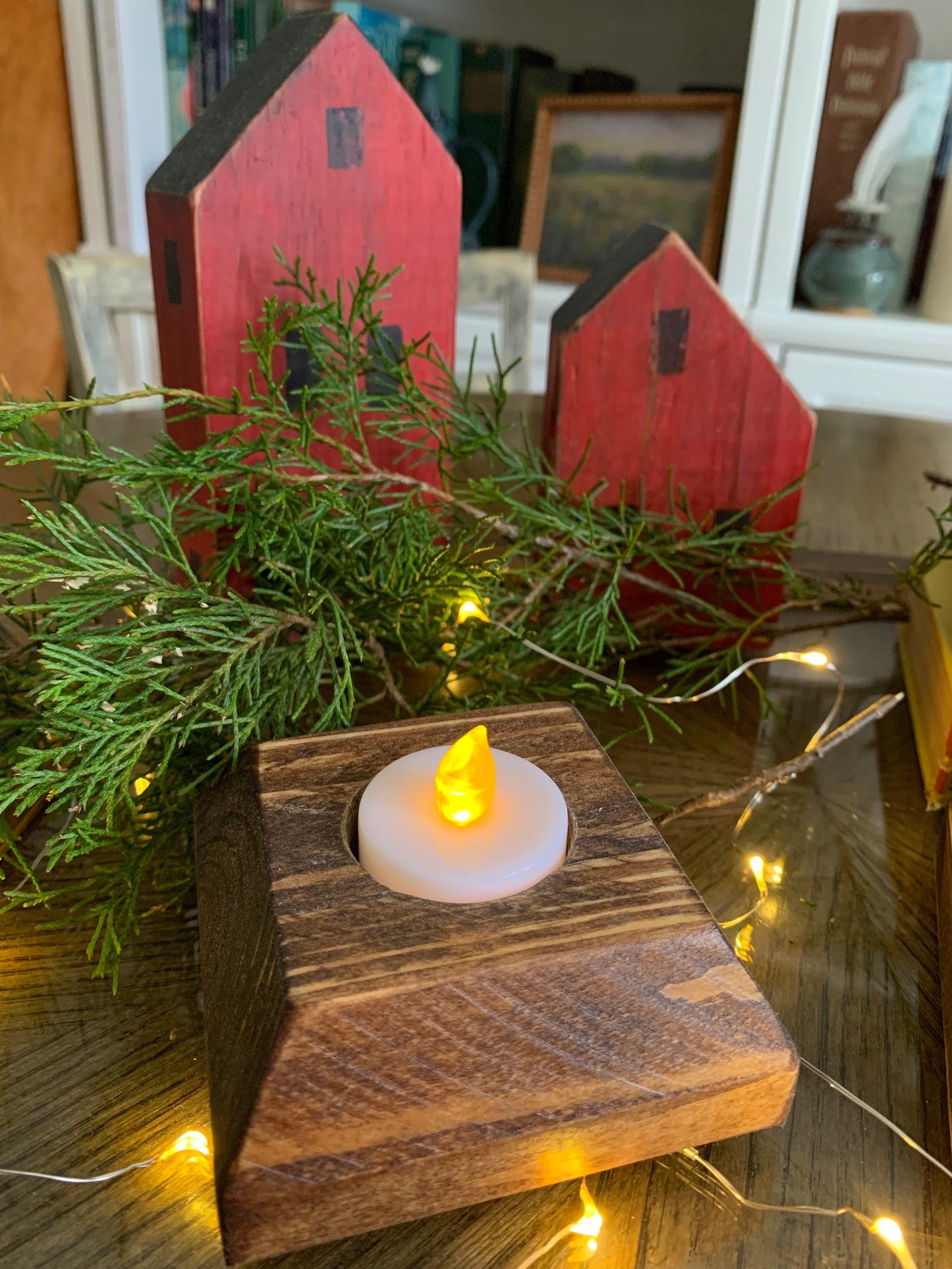 Handcrafted Tea Light Candle Holders, set / 3