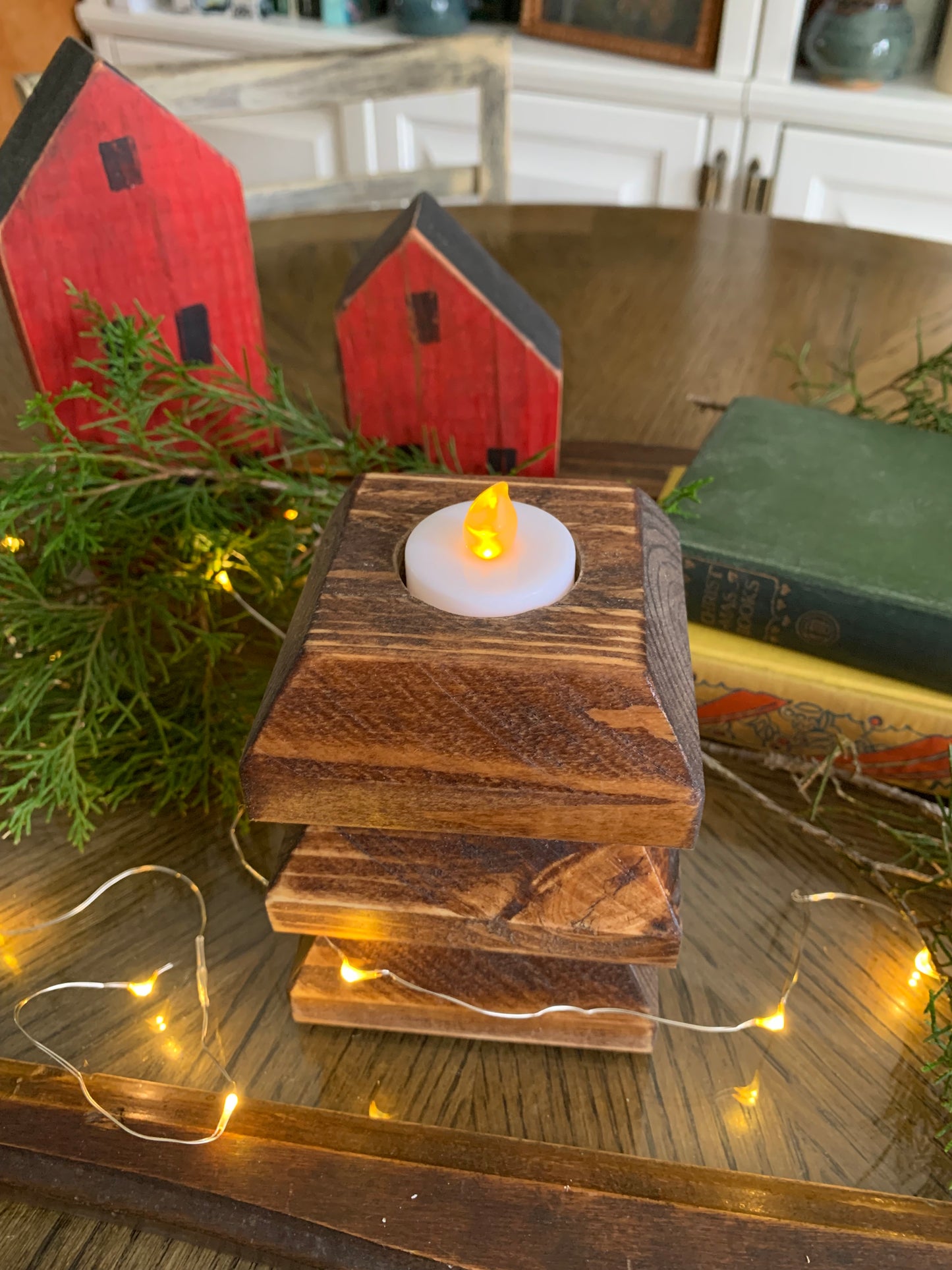 Handcrafted Tea Light Candle Holders, set / 3