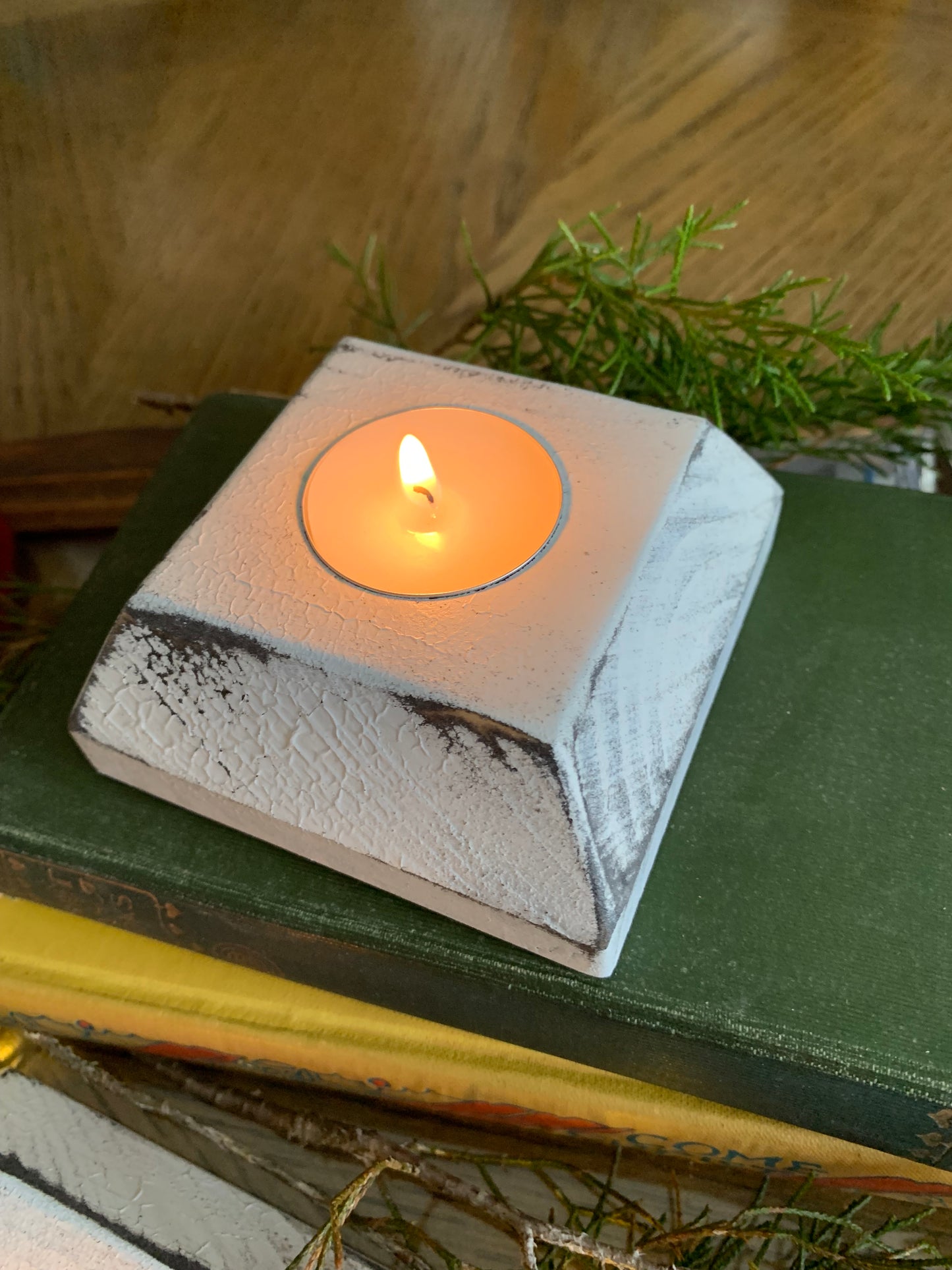 Handcrafted Tea Light Candle Holders, set / 3