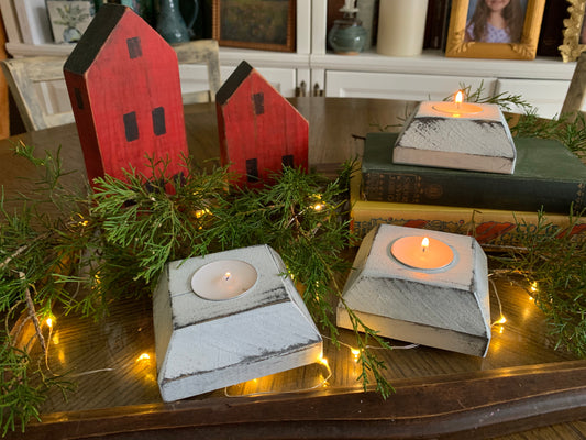 Handcrafted Tea Light Candle Holders, set / 3