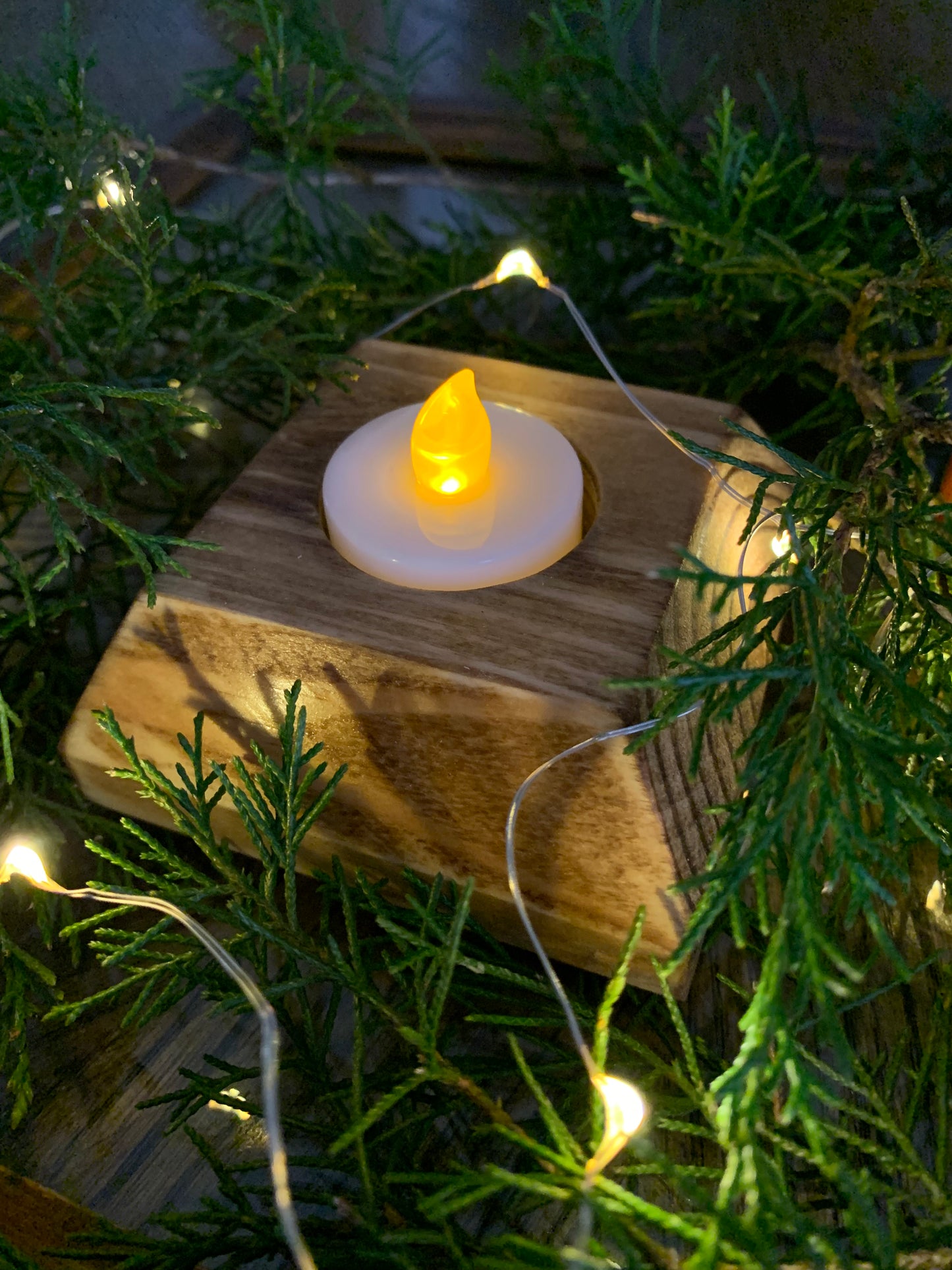 Handcrafted Tea Light Candle Holders, set / 3