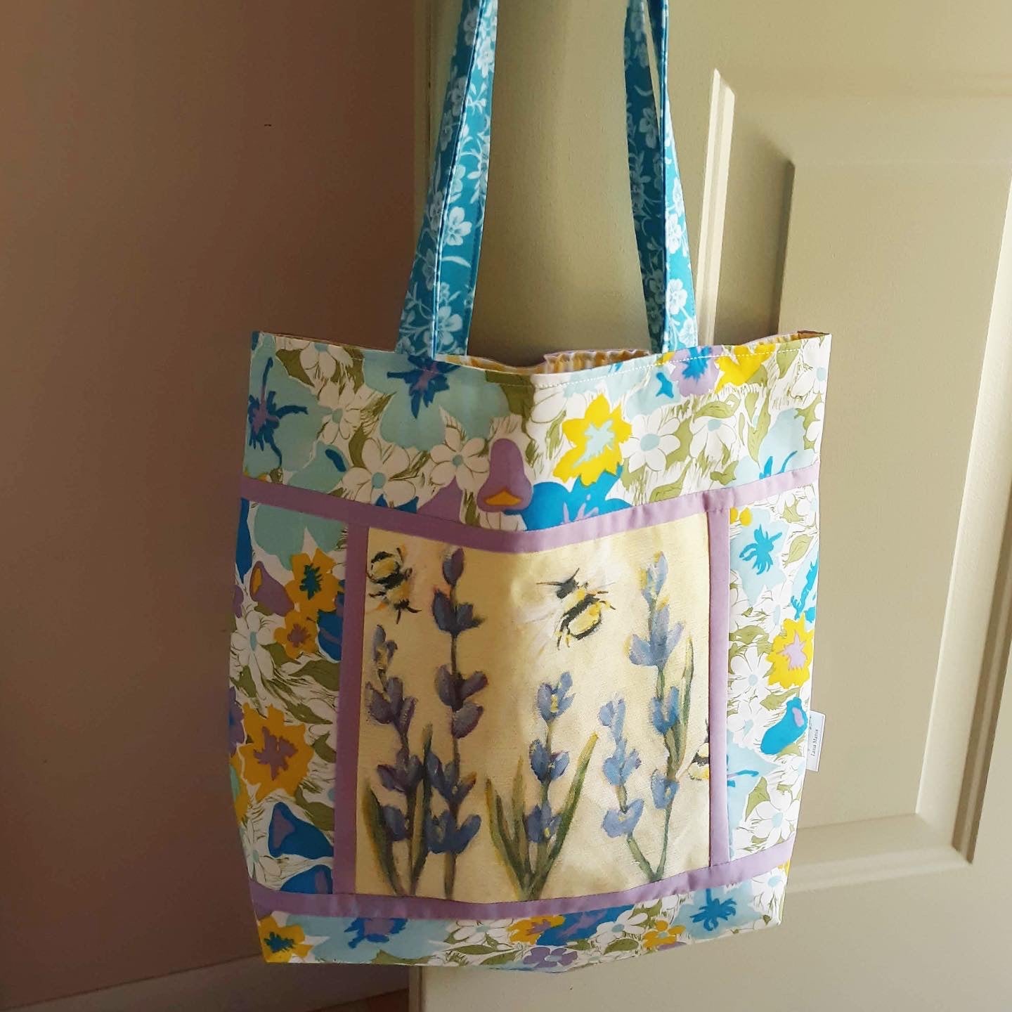 Bees & Lavender Market Tote Bag