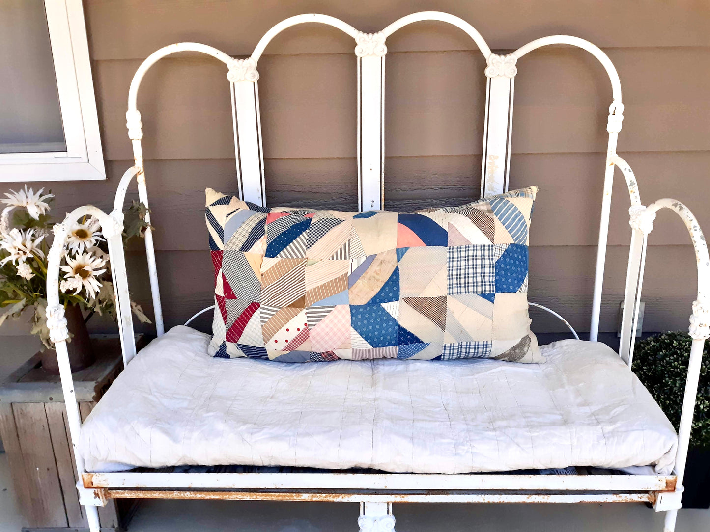 Antique Quilt Bench Cushion