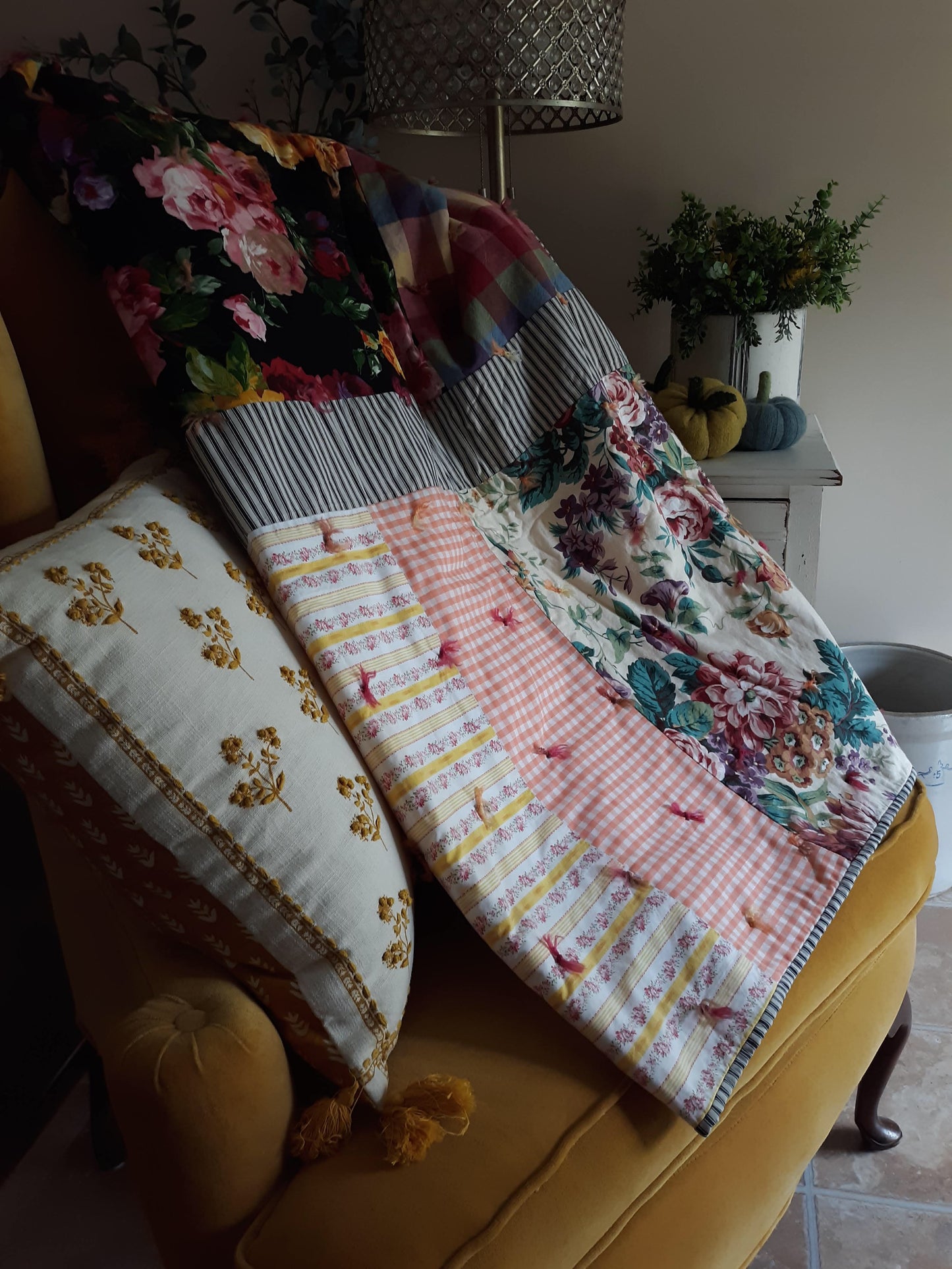 English Cottage Hand Tied Quilt