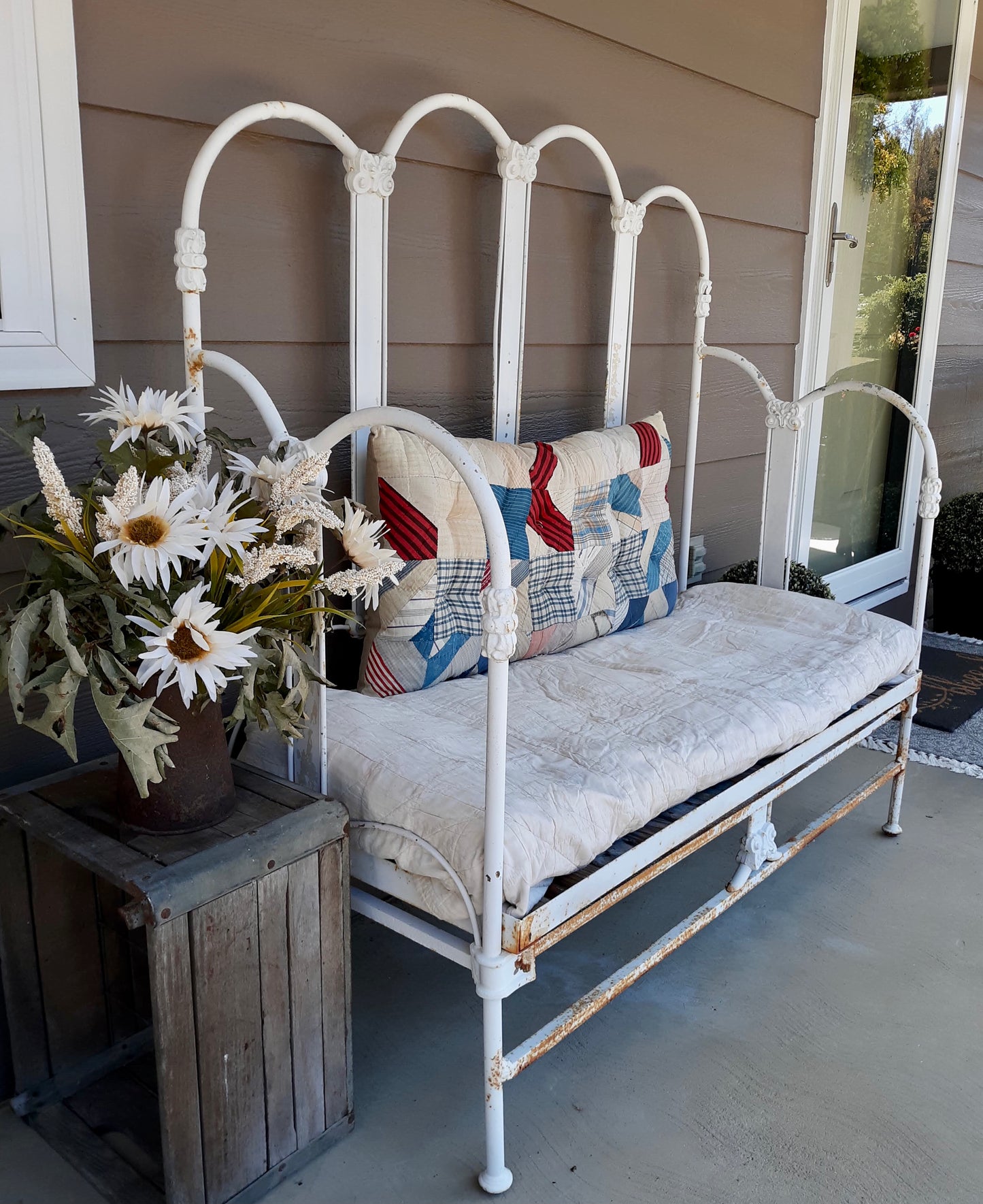 Antique Quilt Bench Cushion