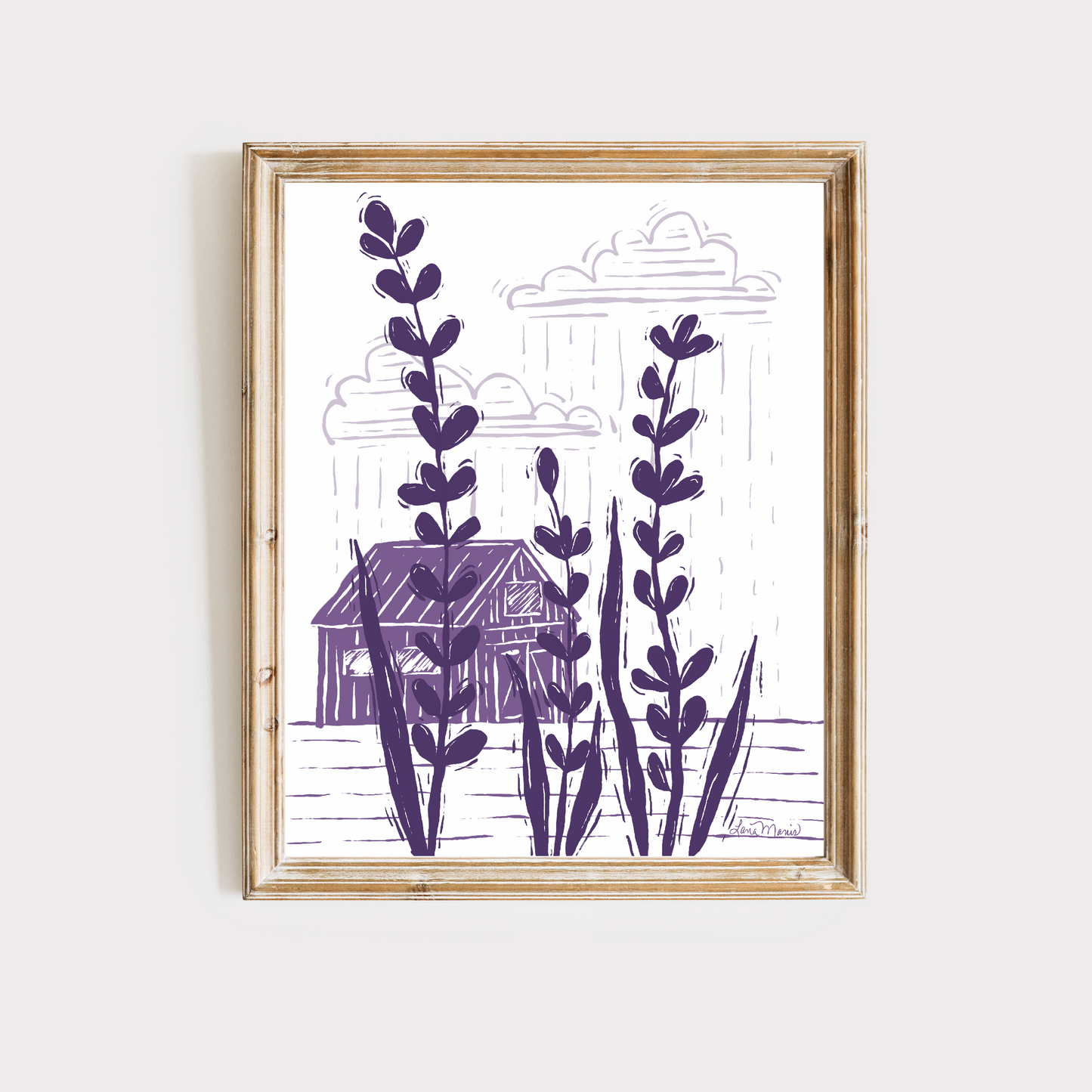 Lavender Block Prints - Art Prints - 4 Designs