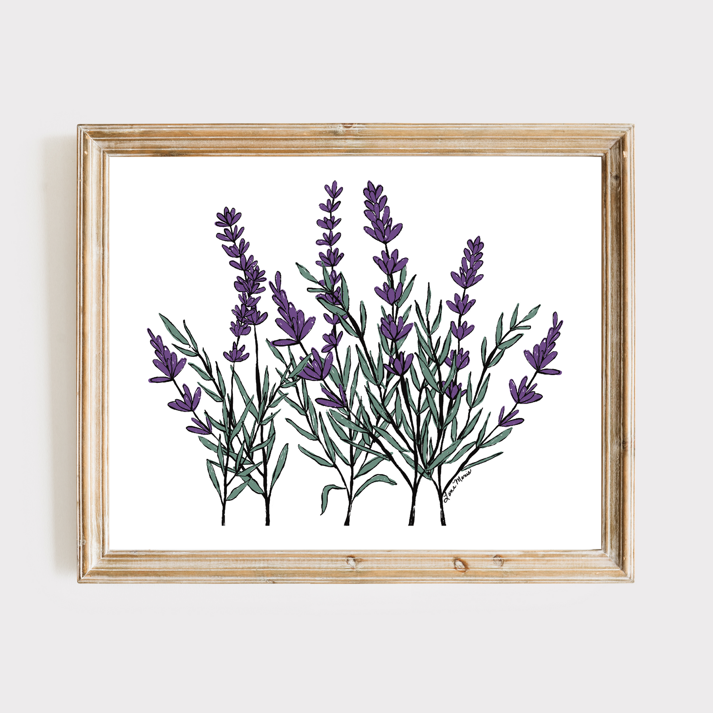 Lavender Garden Art Print - 2 Designs