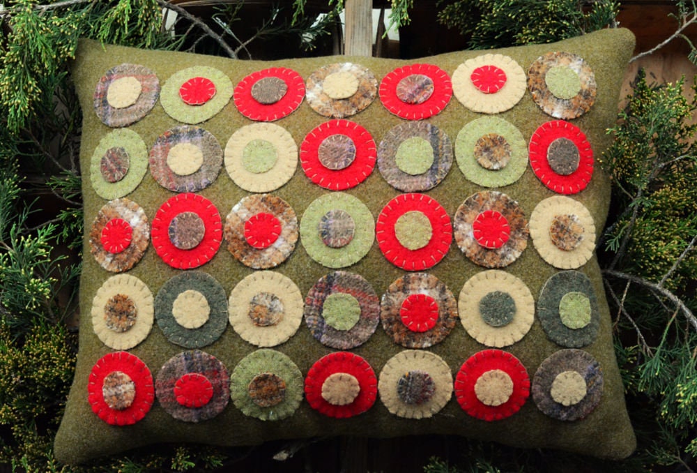 Wool Penny Christmas Pillow