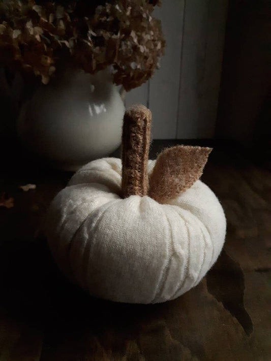 Cozy Creamy Wool Pumpkin
