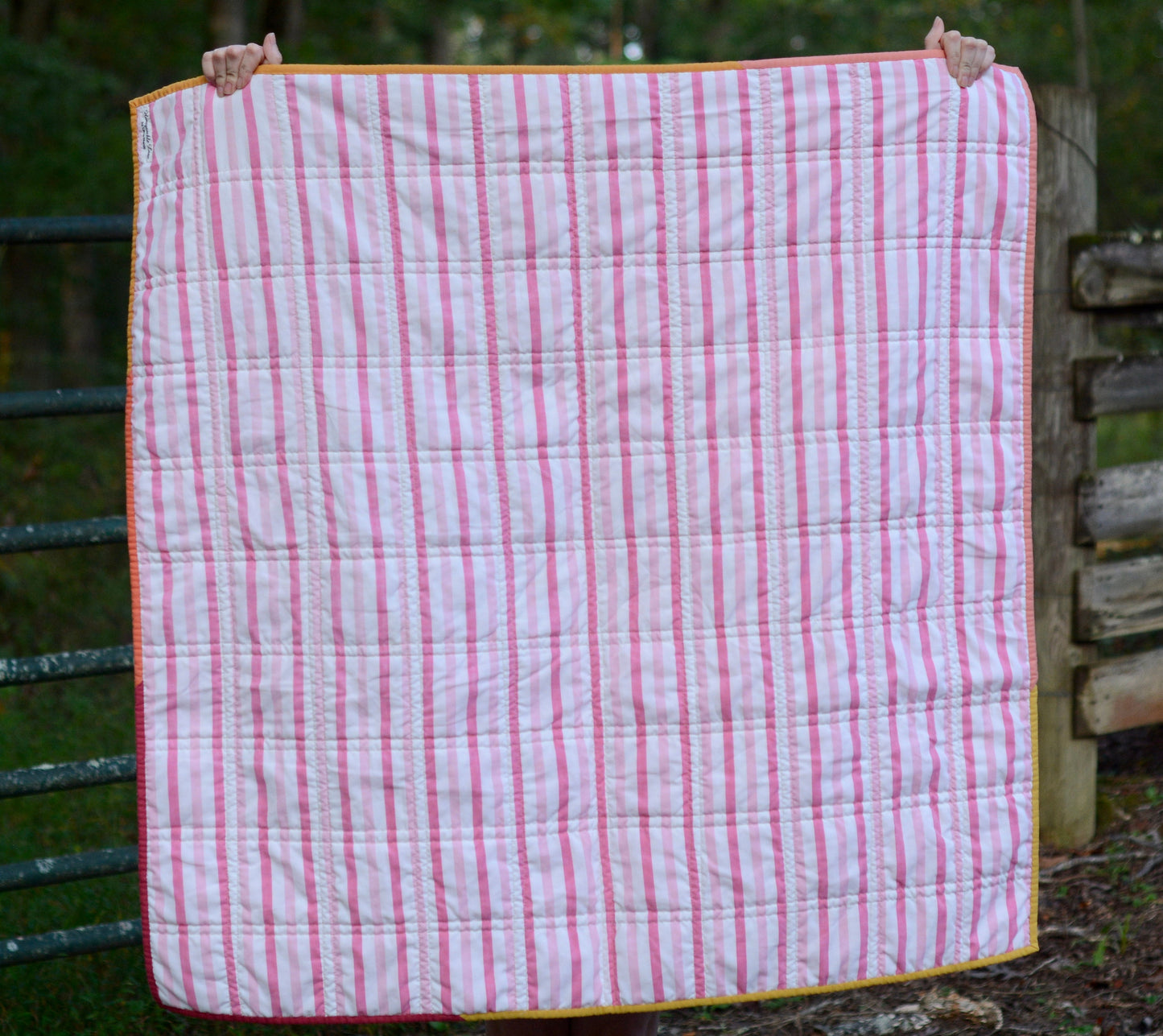 Pink Patchwork Baby Quilt