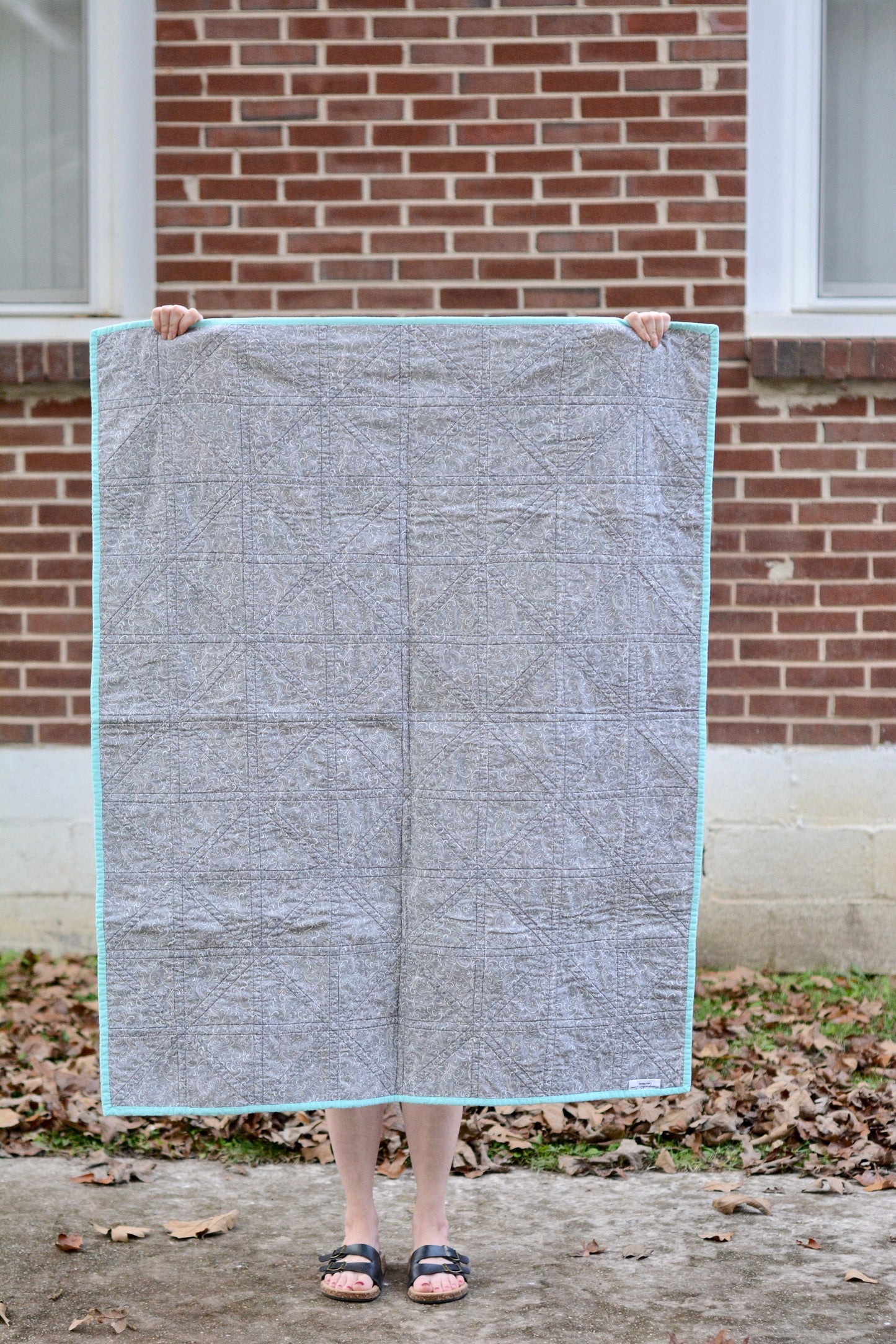 Coastal Pinwheels Throw Quilt