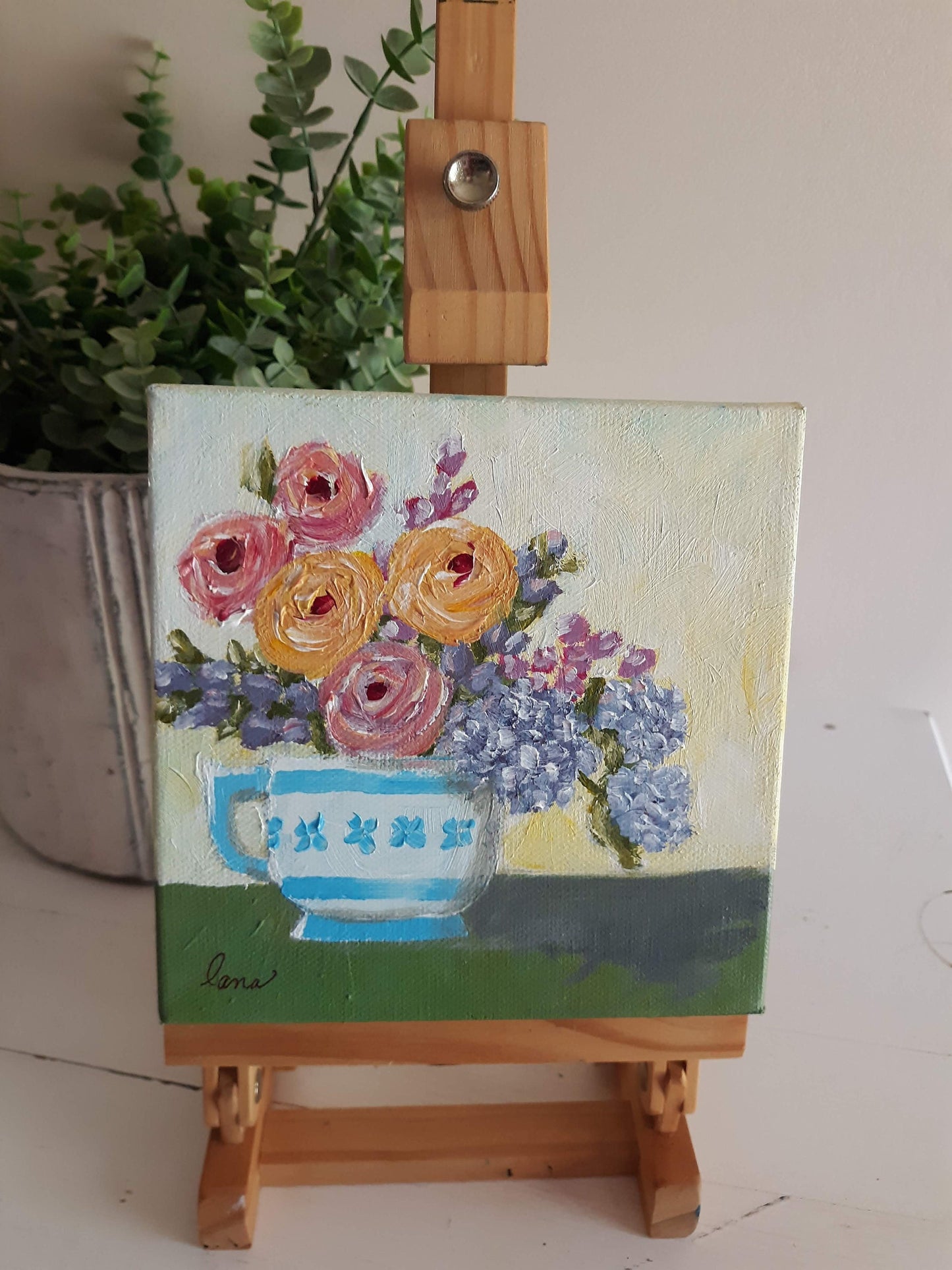 Kitchen Sink Floral Painting