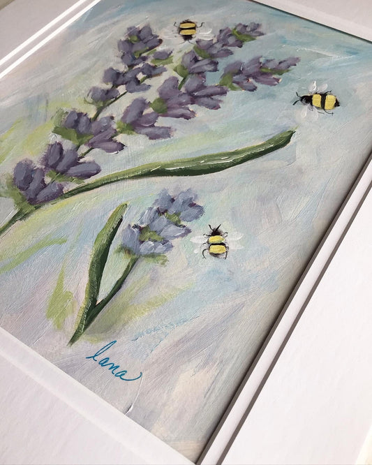 Lolly-gagging in Lavender Painting