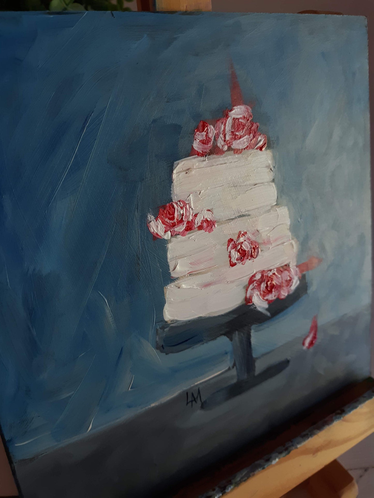 Cake on Pedestal Painting