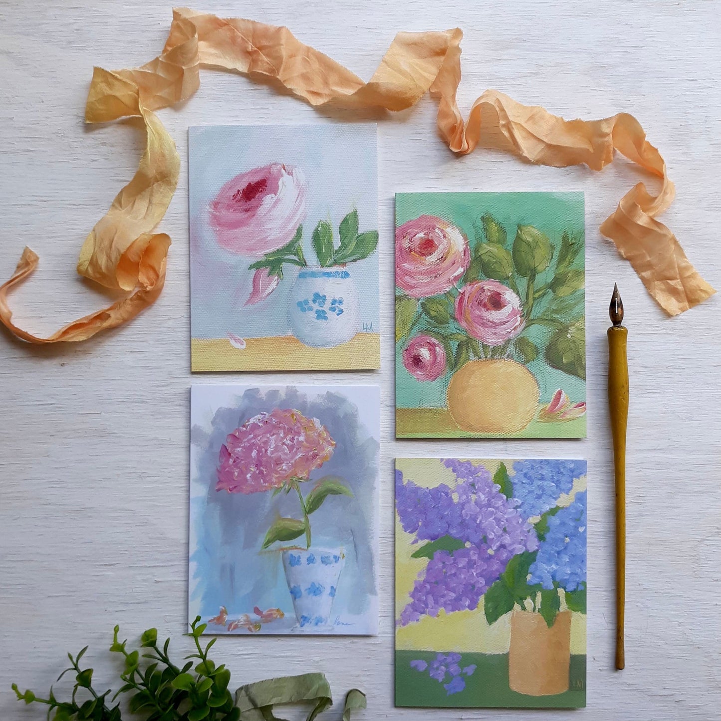 The Cottage Garden Folded Notecards