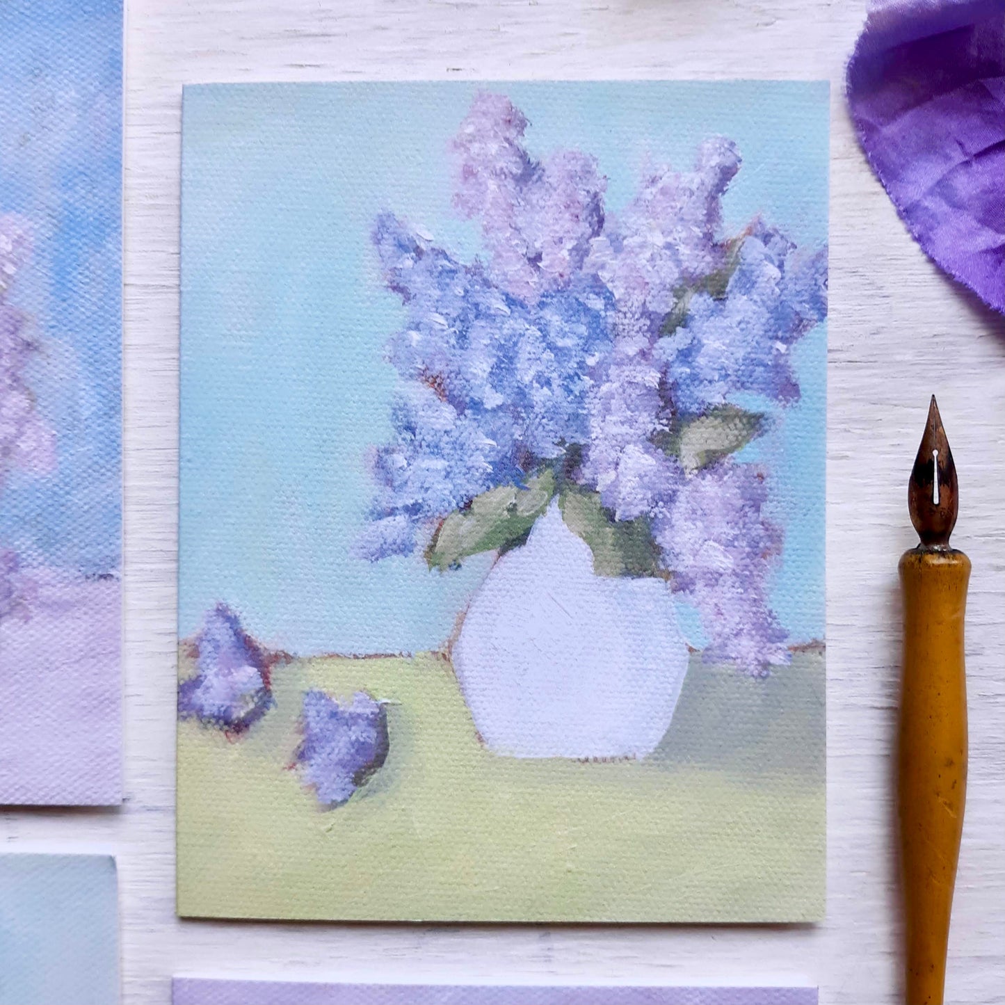 The Lilac Garden Folded Notecards