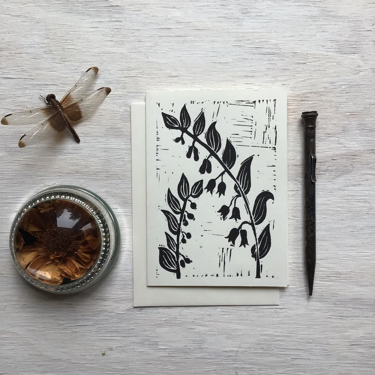 Wildflower Block Print Cards